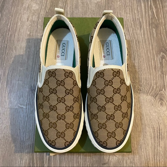Gucci Slip-on Tennis Sneakers - Picture 2 of 7